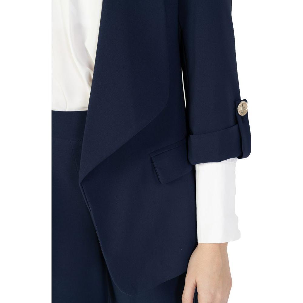 Rinascimento Blue Polyester Blazer RI-13508800010-IT40|S