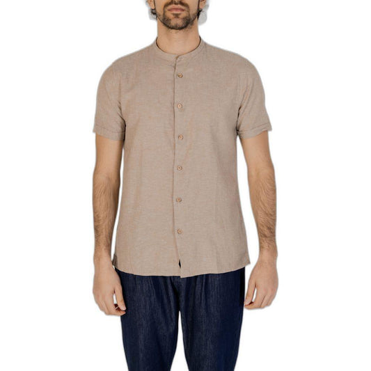 Hamaki-Ho Beige Linen Shortsleeve HA-13517000309-IT54 | XXL