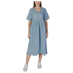 B.Young Light Blue Cotton Long BY-14925000347-IT36|XXS