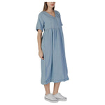 B.Young Light Blue Cotton Long BY-14925000347-IT36|XXS