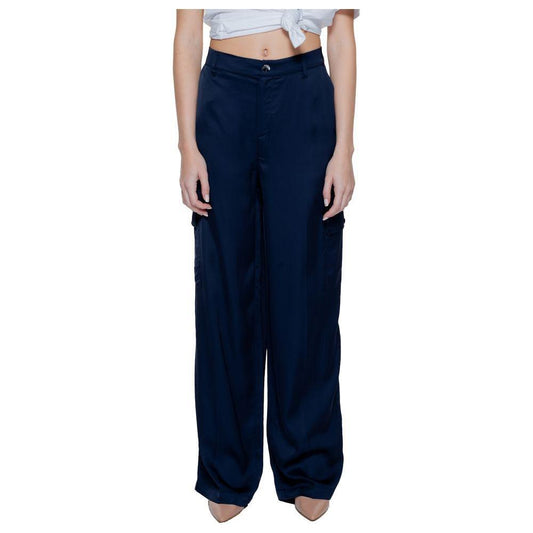 Street One Blue Viscose Pant ST-14205200010-W38 | L32