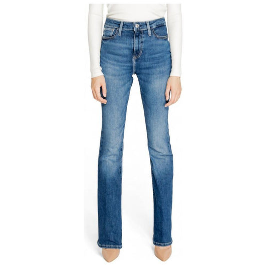 Guess Blue Cotton Bootcut Jean 1728,71956299936,Blue,Clothing,Guess,Jeans & Pants - Women - Clothing,New with tags,W24 | L34,Women,Women - Clothing GU-14522400176-W24 | L34