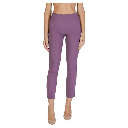 Sandro Ferrone Purple Polyester Pant SA-15619900151-IT40 | XS