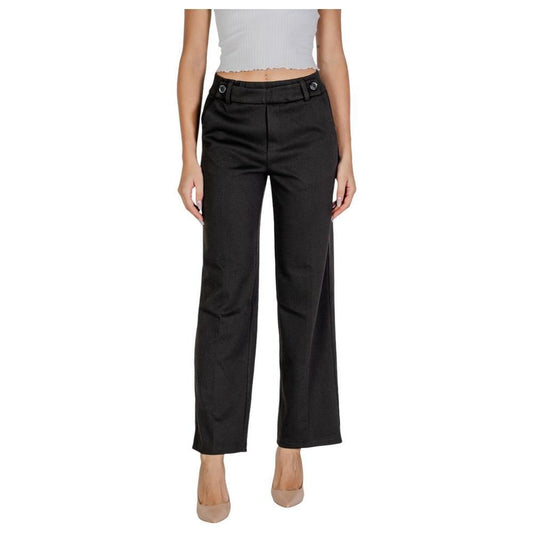 Street One Black Polyester Pant ST-15623500009-W44 | L30
