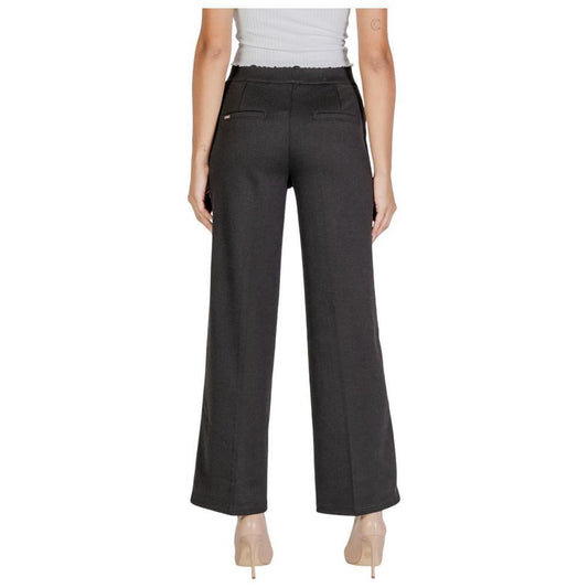 Street One Black Polyester Pant ST-15623500009-W44 | L30