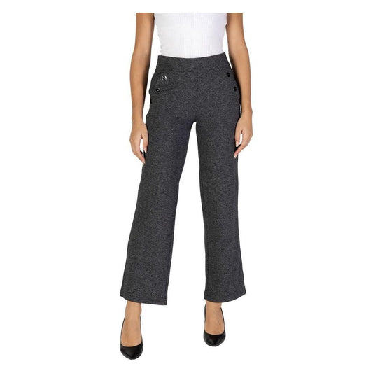 Street One Black Polyester Pant ST-15712500009-W42 | L30