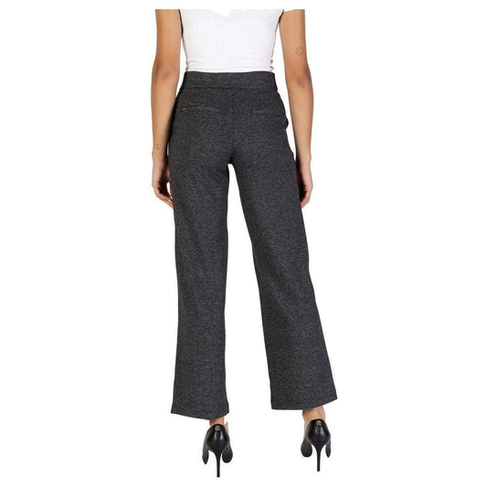 Street One Black Polyester Pant ST-15712500009-W42 | L30