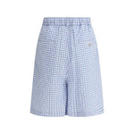 Marni knee-length Vichy Shorts MA-PUMU0291A0UTN929CHB21-IT50 | L