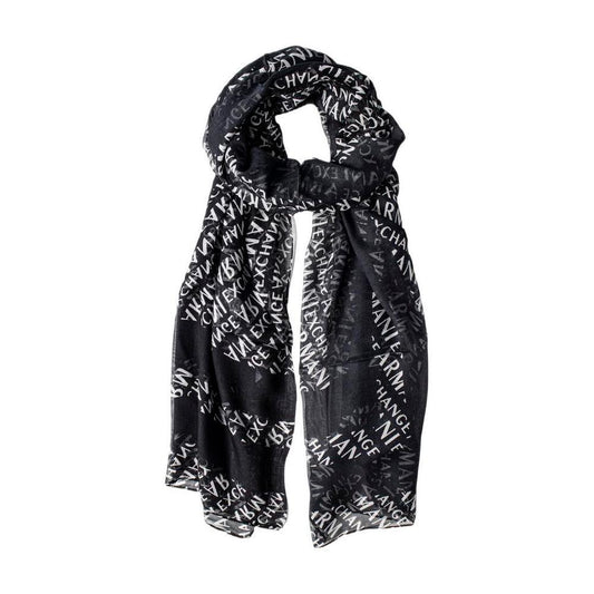 Armani Exchange Black Modal Scarf AR-8161700009-ONE SIZE