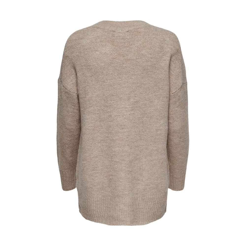 Only Beige Marabou Sweatshirt