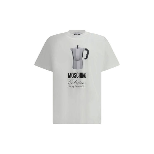 Moschino T-Shirt with coffee maker 1728,72470364320,Clothing,M,Men,Men - Clothing,Moschino,New with tags,S,T-Shirts - Men - Clothing,White MO-251ZZA070602411001-S