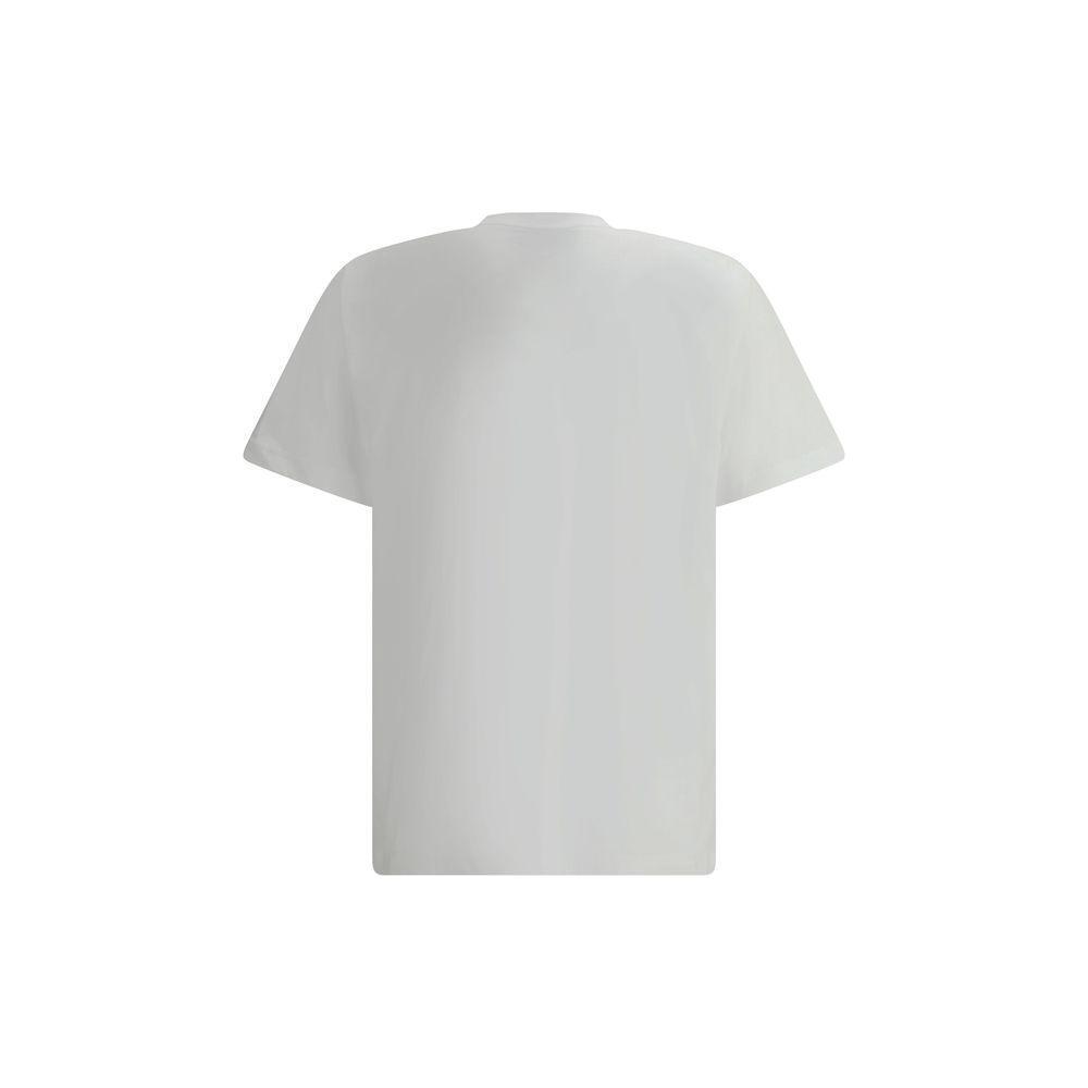 Back view of Moschino T-Shirt showcasing minimalist design, crafted from cotton for a clean and stylish look.