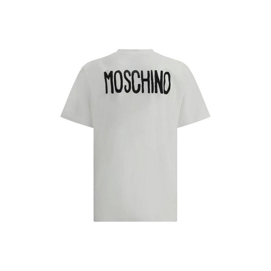 Moschino T-Shirt with text 1728,72470364320,Clothing,Men,Men - Clothing,Moschino,New with tags,S,T-Shirts - Men - Clothing,White MO-251ZZJ071602411001-S