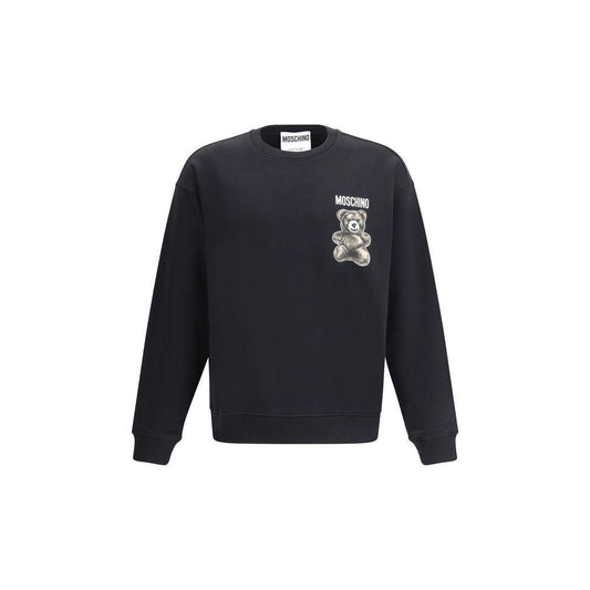 Moschino Teddy Bear Sweatshirt 1728,72470364320,Black,Clothing,L,M,Men,Men - Clothing,Moschino,New with tags,Sweaters - Men - Clothing,XL MO-251ZZV170202281555-L