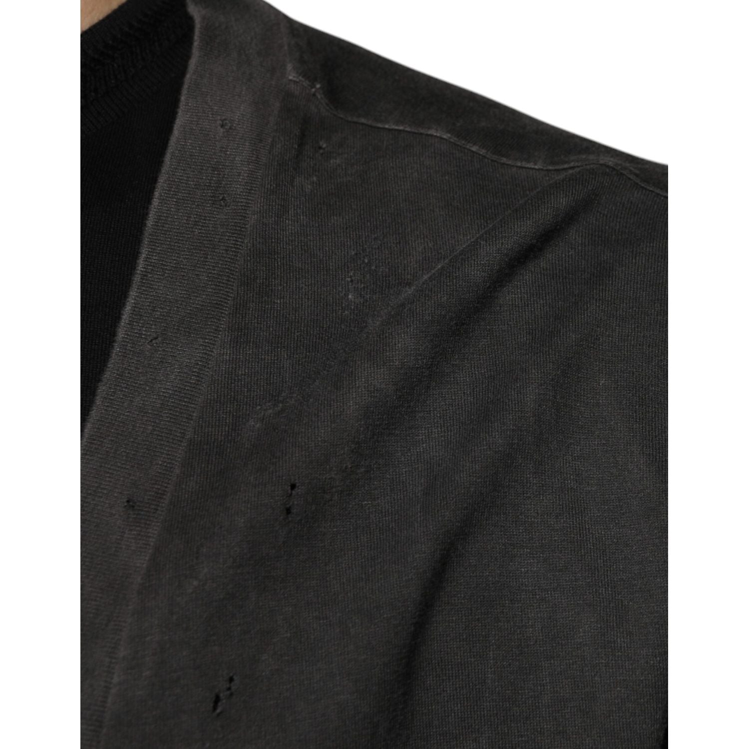 Dolce & Gabbana Black Cotton Crew Neck Short Sleeves T-shirt