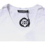 Dolce & Gabbana White Cotton Necklace Chain Short Sleeves T-shirt TSH87552-38