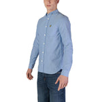 Lyle & Scott Blue Organic Cotton Shirt LY-15822200132-IT42 | XS