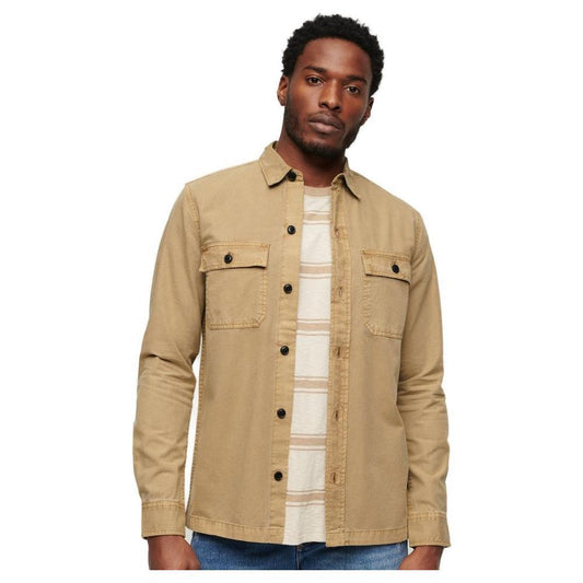 Superdry Beige Cotton Shirt SU-15870000127-IT54 | XXL