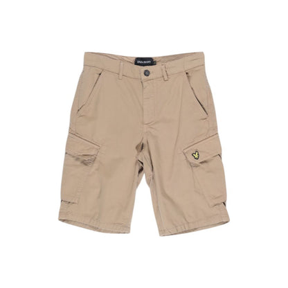 Lyle & Scott Beige Cotton Bermuda