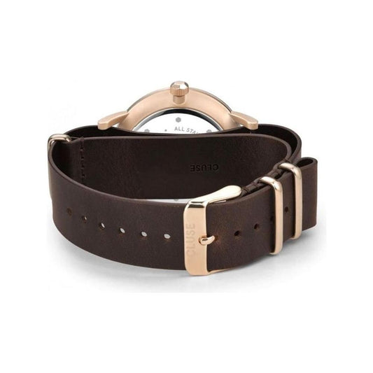 Cluse Brown Leather Watch 1728,67434610848,Brown,Cluse,New with tags,Watches,Watches for Women - Watches,Women CLCW0101501009AC