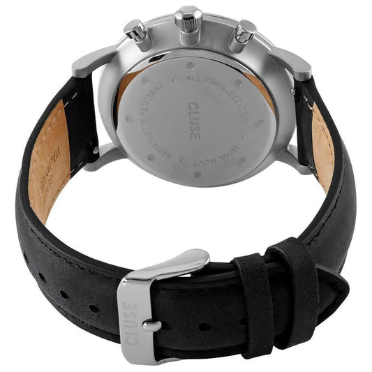 Cluse Black Leather Watch 1728,67434610848,Black,Cluse,New with tags,Watches,Watches for Women - Watches,Women CLCW0101502001AC