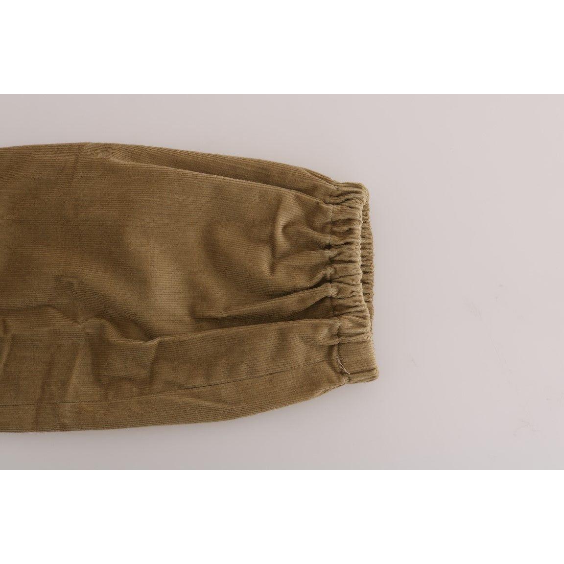 Ermanno Scervino Beige Cotton Corduroys Pants