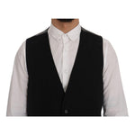 Dolce & Gabbana Black STAFF Cotton Rayon Vest SIG60323-1