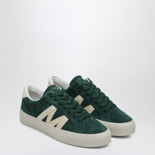 Moncler Green suede leather Monaco2 trainer LDin,Men,Men > Shoes,Men > Shoes > Sneakers,Spring - Summer 2025,Yes Eu 4M001-80M6070/Q_MONCL-85E_600