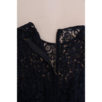 Dolce & Gabbana Blue Taormina Floral Lace Sheath Dress DR1309-1