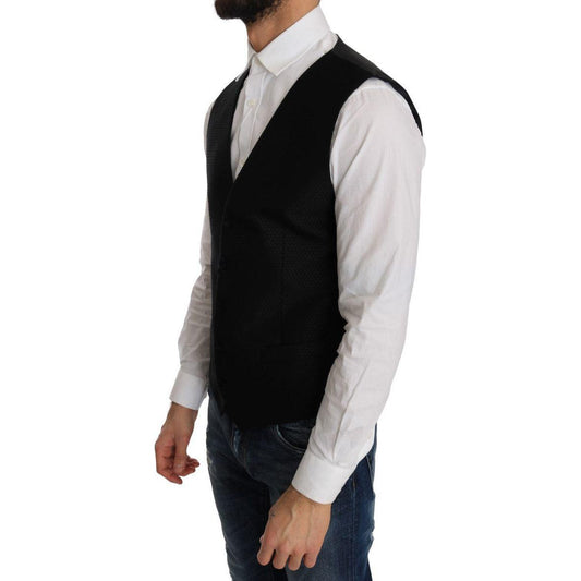 Dolce & Gabbana Black Polka Dot Pattern Vest TSH2074-1