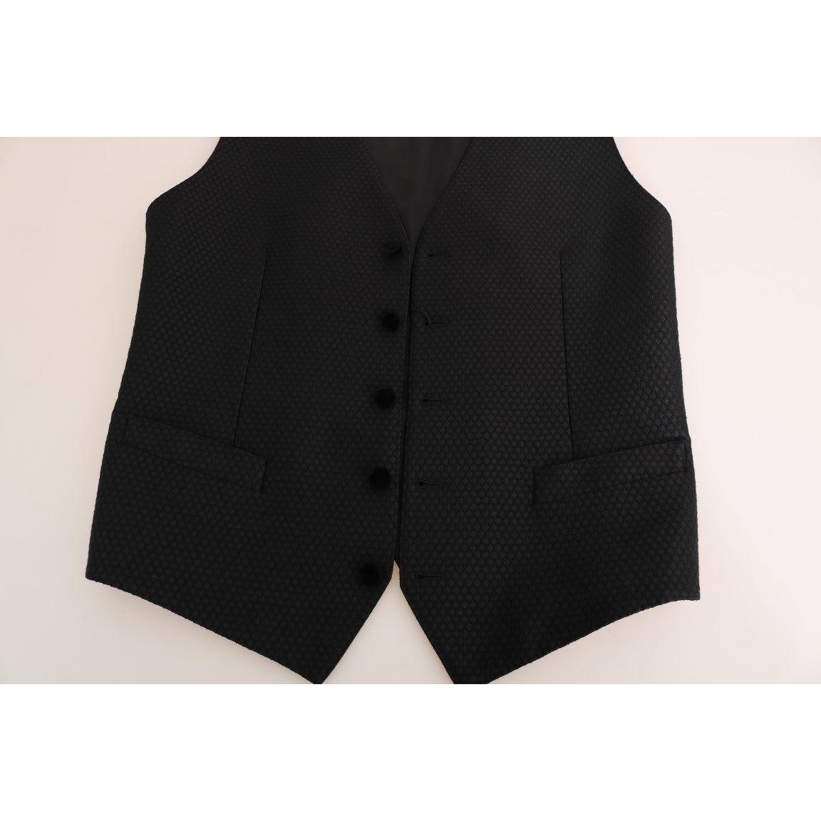 Dolce & Gabbana Black Polka Dot Pattern Vest TSH2074-1