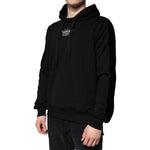 Dolce & Gabbana Black Crown Cotton Hooded Sweatshirt Sweater TSH7911-50