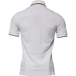 Dolce & Gabbana Off White Crown Cotton Collared Polo T-shirt TSH87426-44