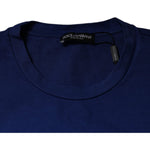 Dolce & Gabbana Blue Graphic Print Cotton Crew Neck T-shirt TSH87517-48