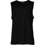 Dolce & Gabbana Black Cotton Round Neck Sleeveless T-shirt TSH87518-44