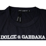Dolce & Gabbana Blue D&G King Of Love Cotton Crew Neck T-shirt TSH87539-50