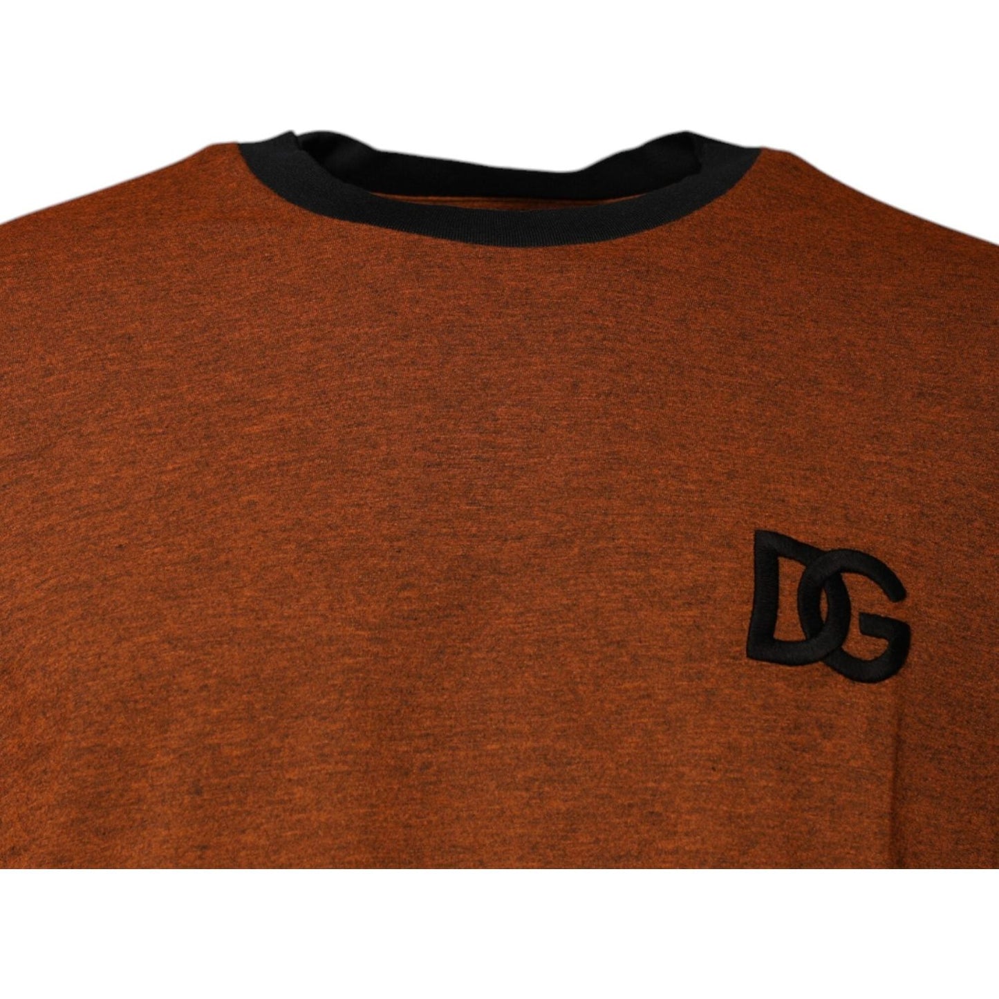 Dolce & Gabbana Brown DG Logo Cotton Crew Neck T-shirt TSH87577-44