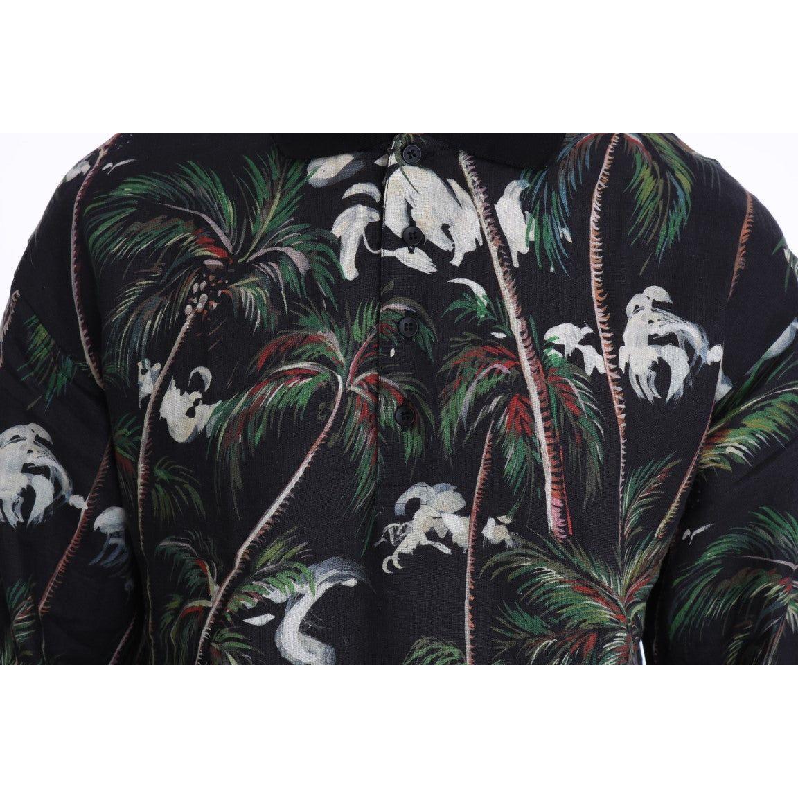 Dolce & Gabbana Black Volcano Sicily Short Sleeve T-Shirt TSH2285-4