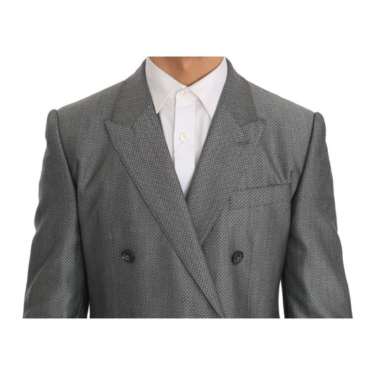 Dolce & Gabbana Black Stretch Crystal Bee Slim Fit Suit JKT1239-1