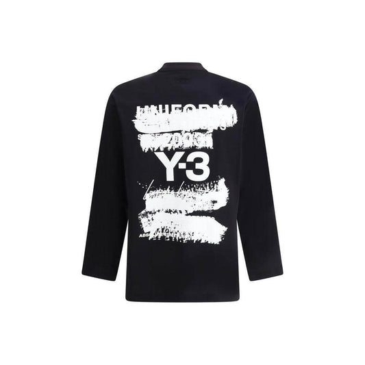 Y-3 Long Sleeve Jersey whit maxi print Y-JN4880BLACK-S