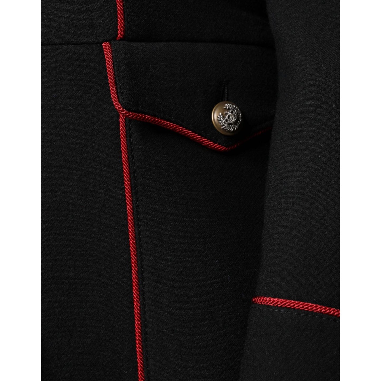 Dolce & Gabbana Black Single Breasted Trench Coat Jacket JKT4195-38