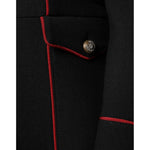 Dolce & Gabbana Black Single Breasted Trench Coat Jacket JKT4195-38
