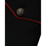 Dolce & Gabbana Black Single Breasted Trench Coat Jacket JKT4195-38