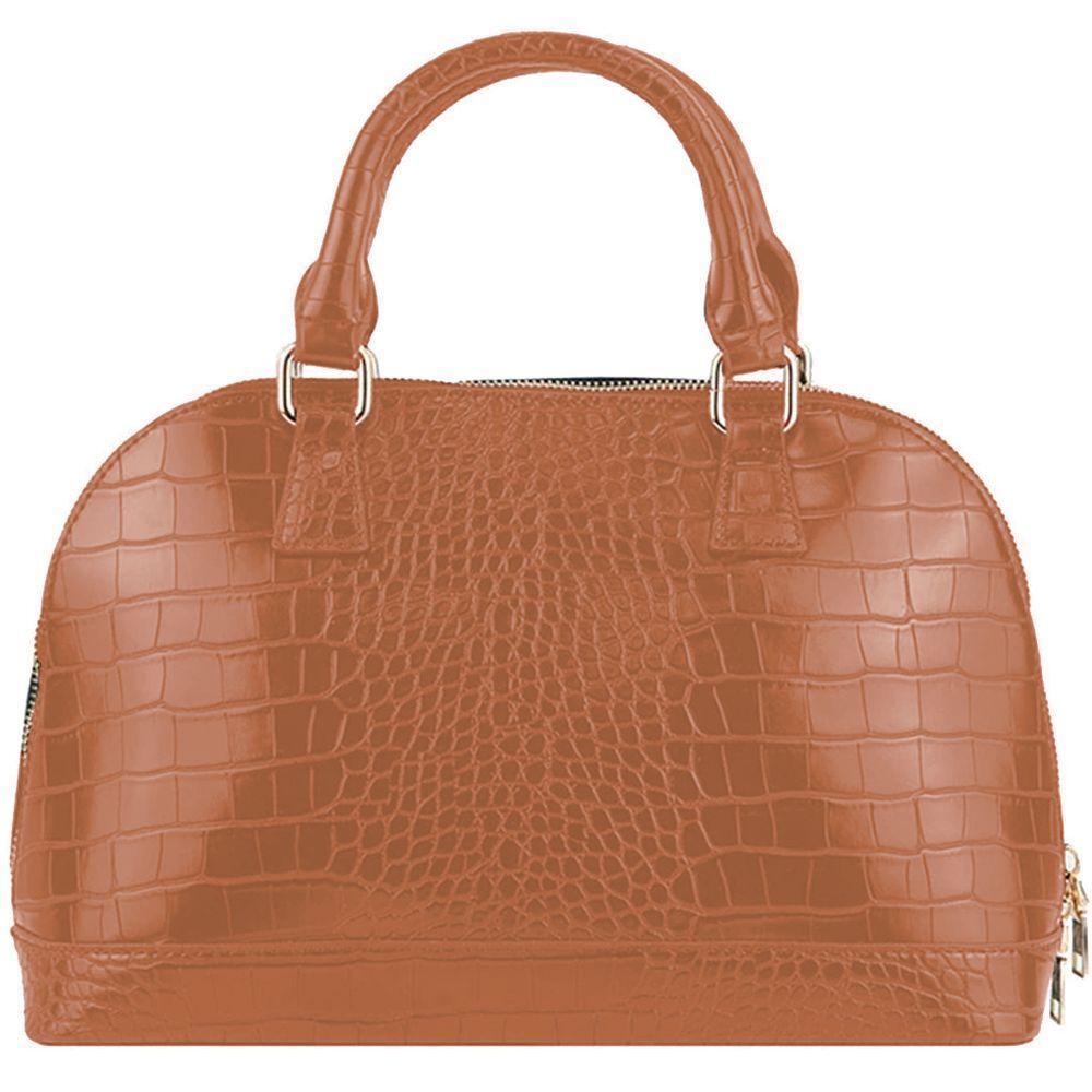 Front view with bag zipped and handles upright.