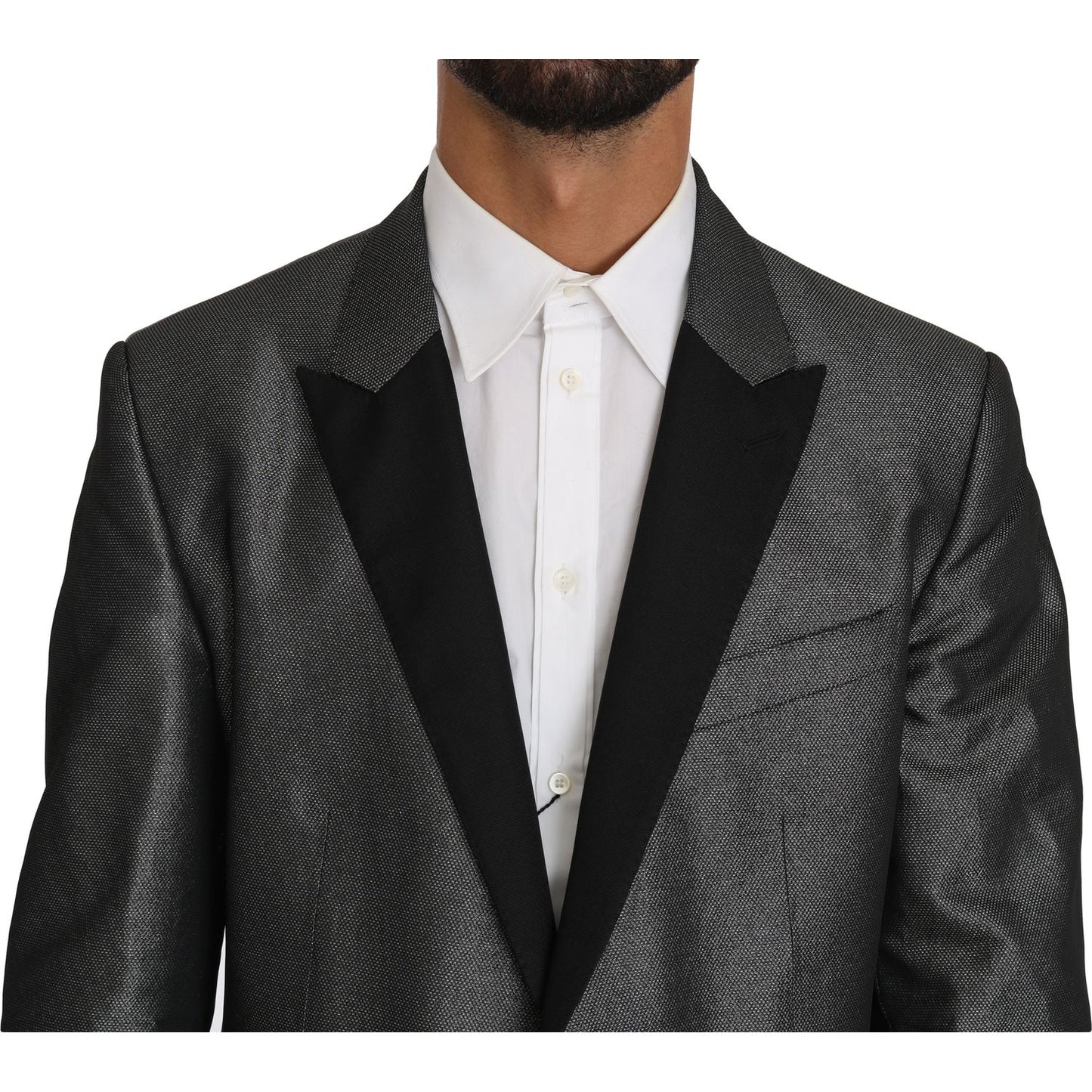 Dolce & Gabbana Gray Patterned MARTINI 2 Piece Suit KOS1210-1