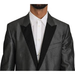 Dolce & Gabbana Gray Patterned MARTINI 2 Piece Suit KOS1210-1