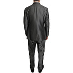 Dolce & Gabbana Gray Patterned MARTINI 2 Piece Suit KOS1210-1