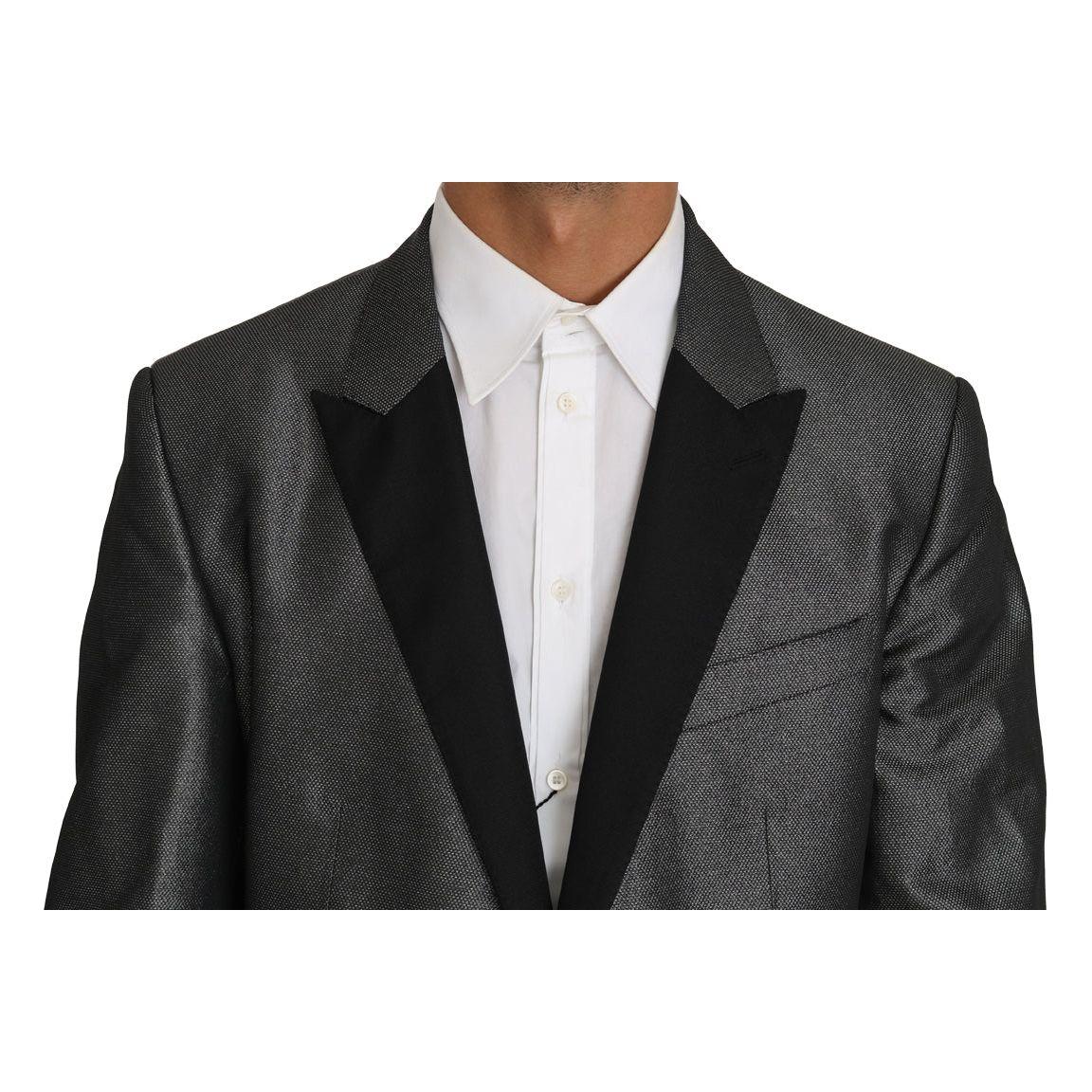 Dolce & Gabbana Gray Patterned MARTINI 2 Piece Suit KOS1210-1