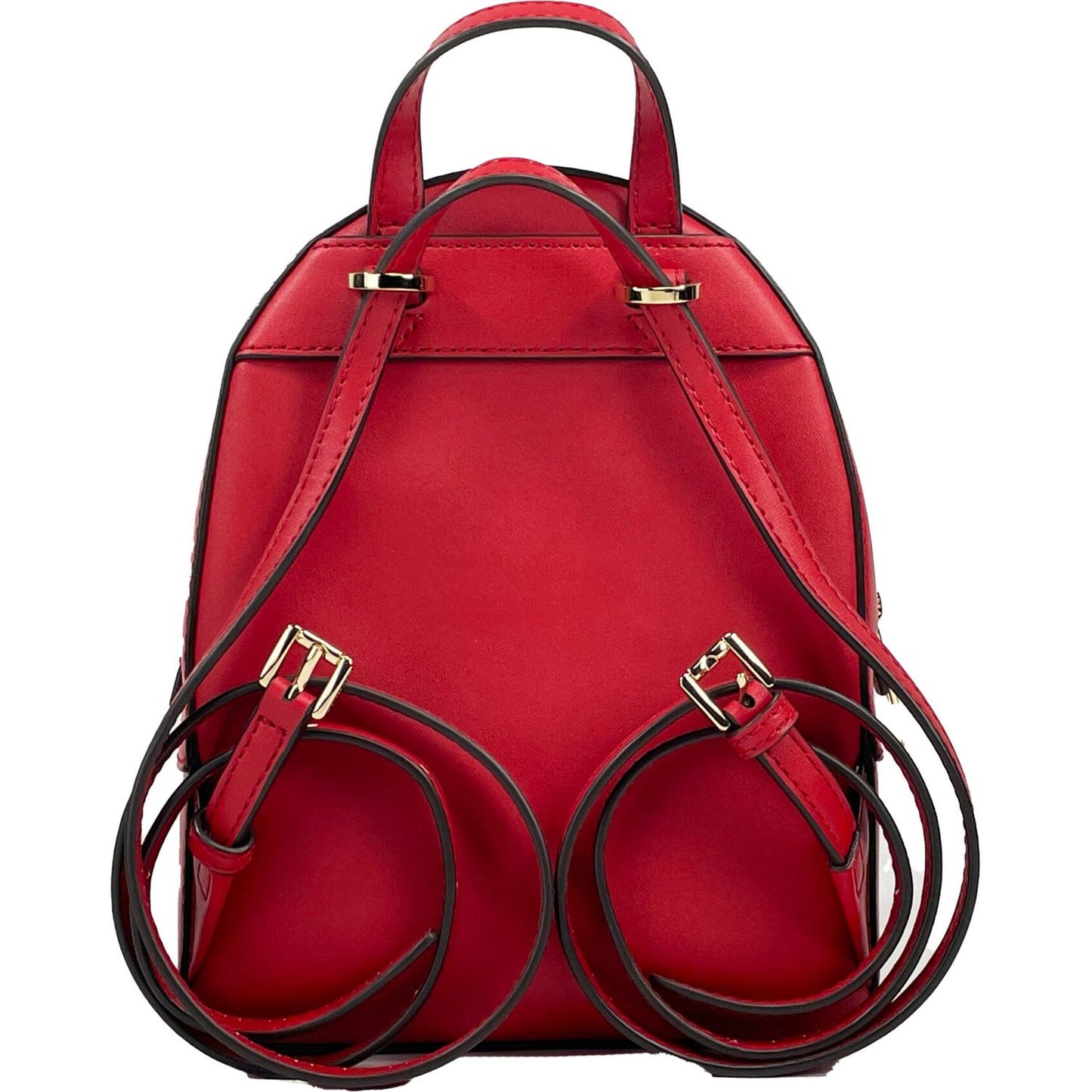 Michael Kors Jaycee Mini XS Leather Zip Pocket Backpack Red 91893