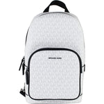 Michael Kors Cooper Medium White Signature PVC Sling Backpack 99208